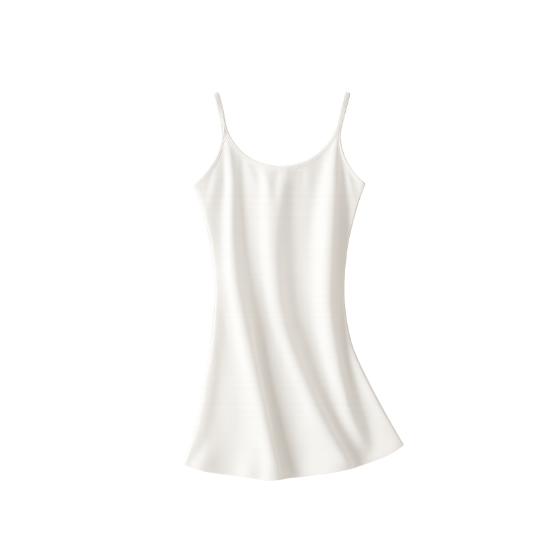 Weißes Satin-Kleid – Elegantes Sommer- & Hochzeitskleid in Knielänge
