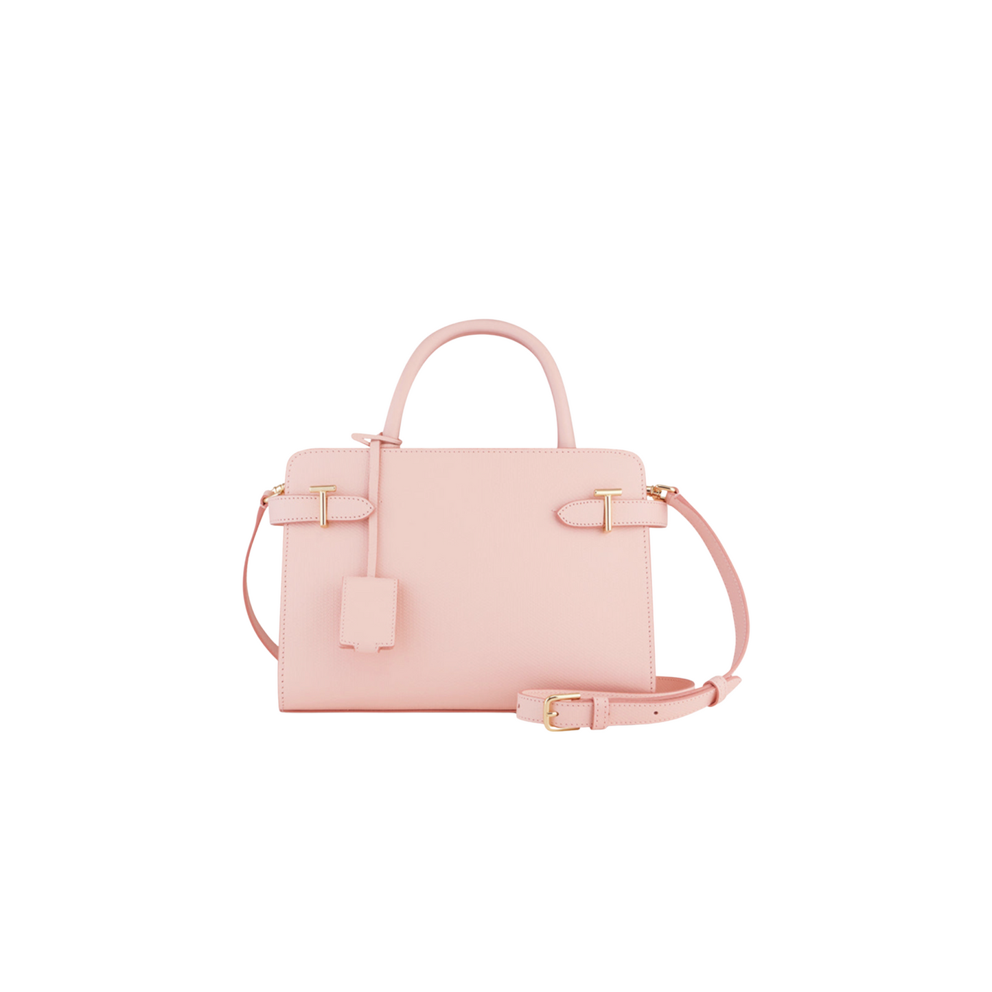 Rosé Business Tasche Damen – Elegante vegane Handtasche mit Gold
