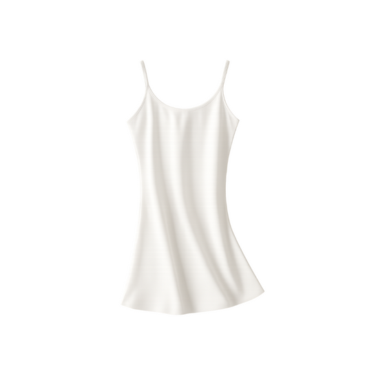 Weißes Satin-Kleid – Elegantes Sommer- & Hochzeitskleid in Knielänge